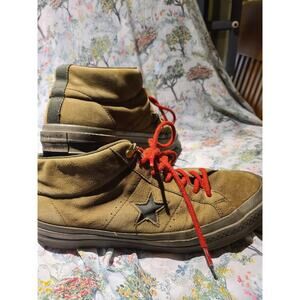 Converse One Star Pro Classic Suede Sneakers Olive Green 162550C Men Size 13